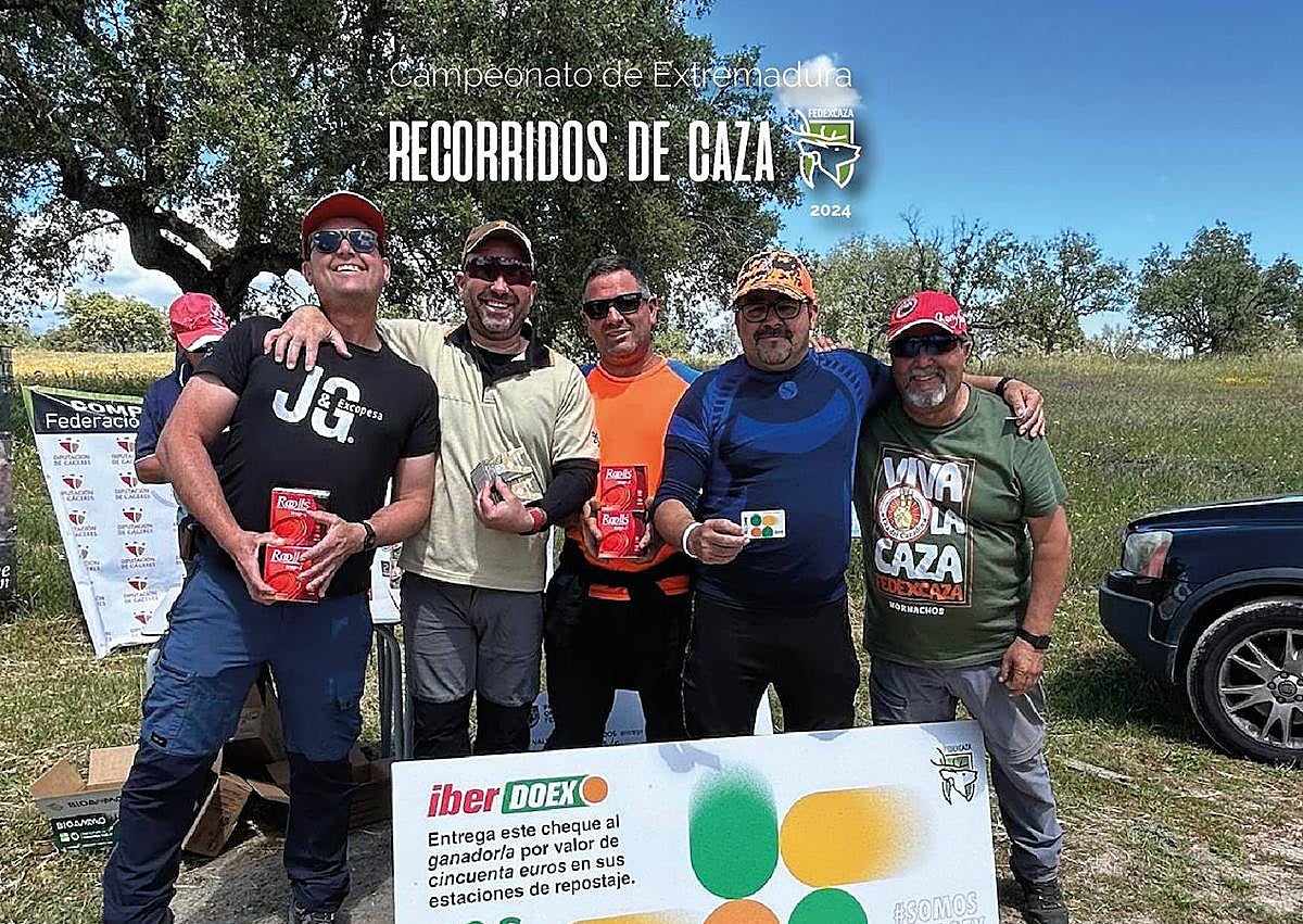 Imagen secundaria 1 - Jose Antonio Gutiérrez, ganador del Campeonato Provincial de Cáceres de Recorridos de Caza