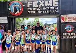 El Club Atletismo de Alburquerque en el Risco de San Blas