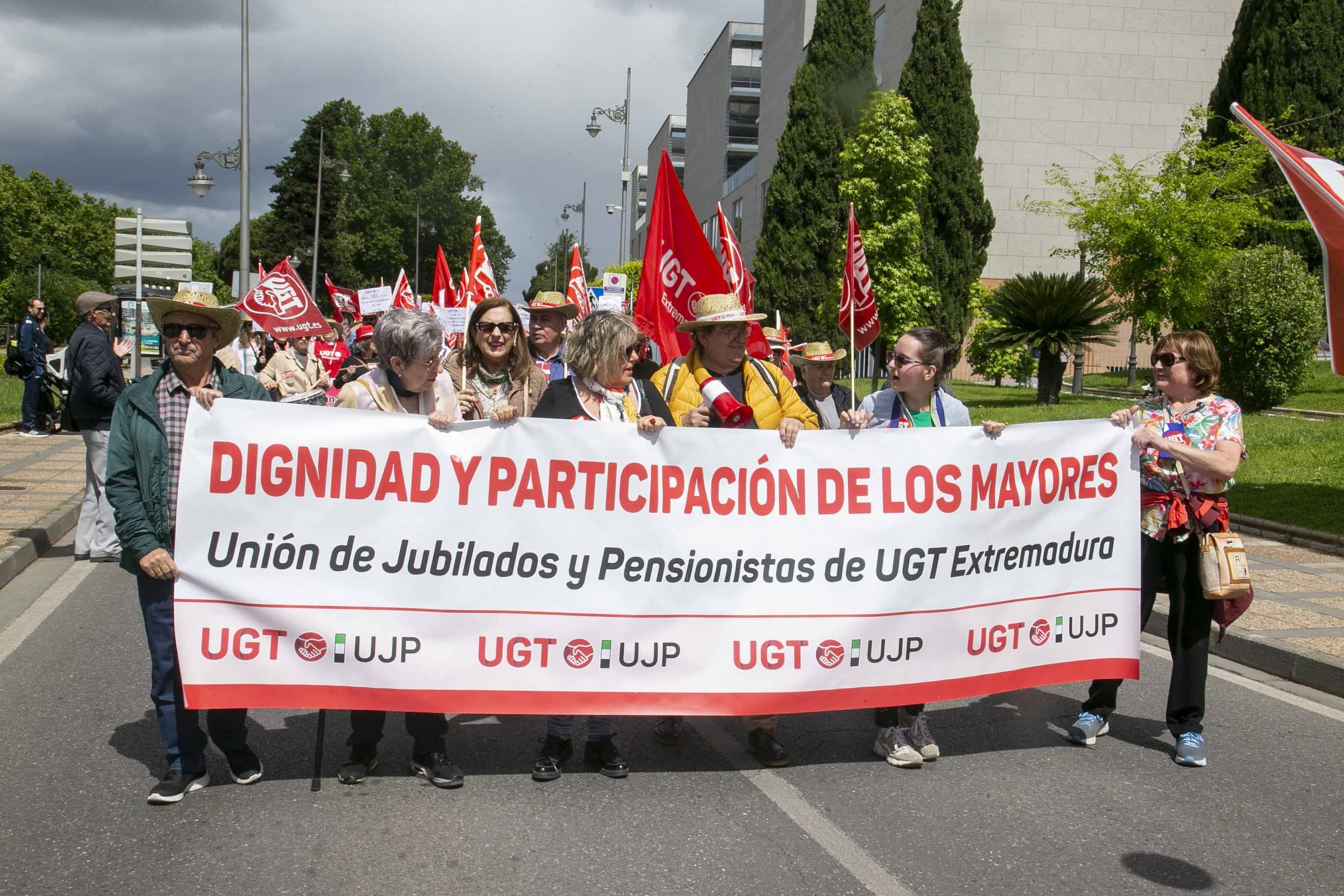 Fotos de la concentración en Mérida por el Primero Mayo