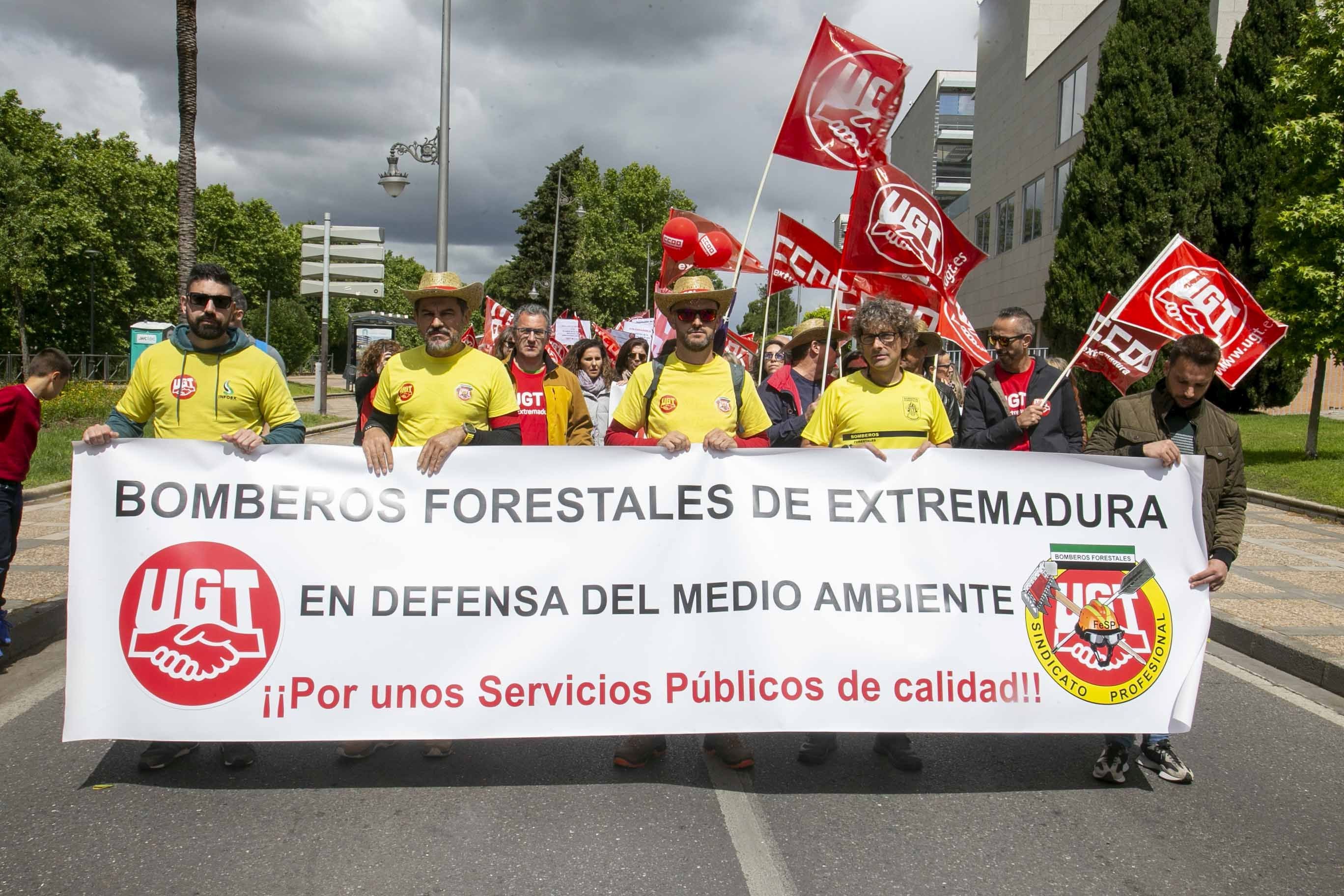 Fotos de la concentración en Mérida por el Primero Mayo