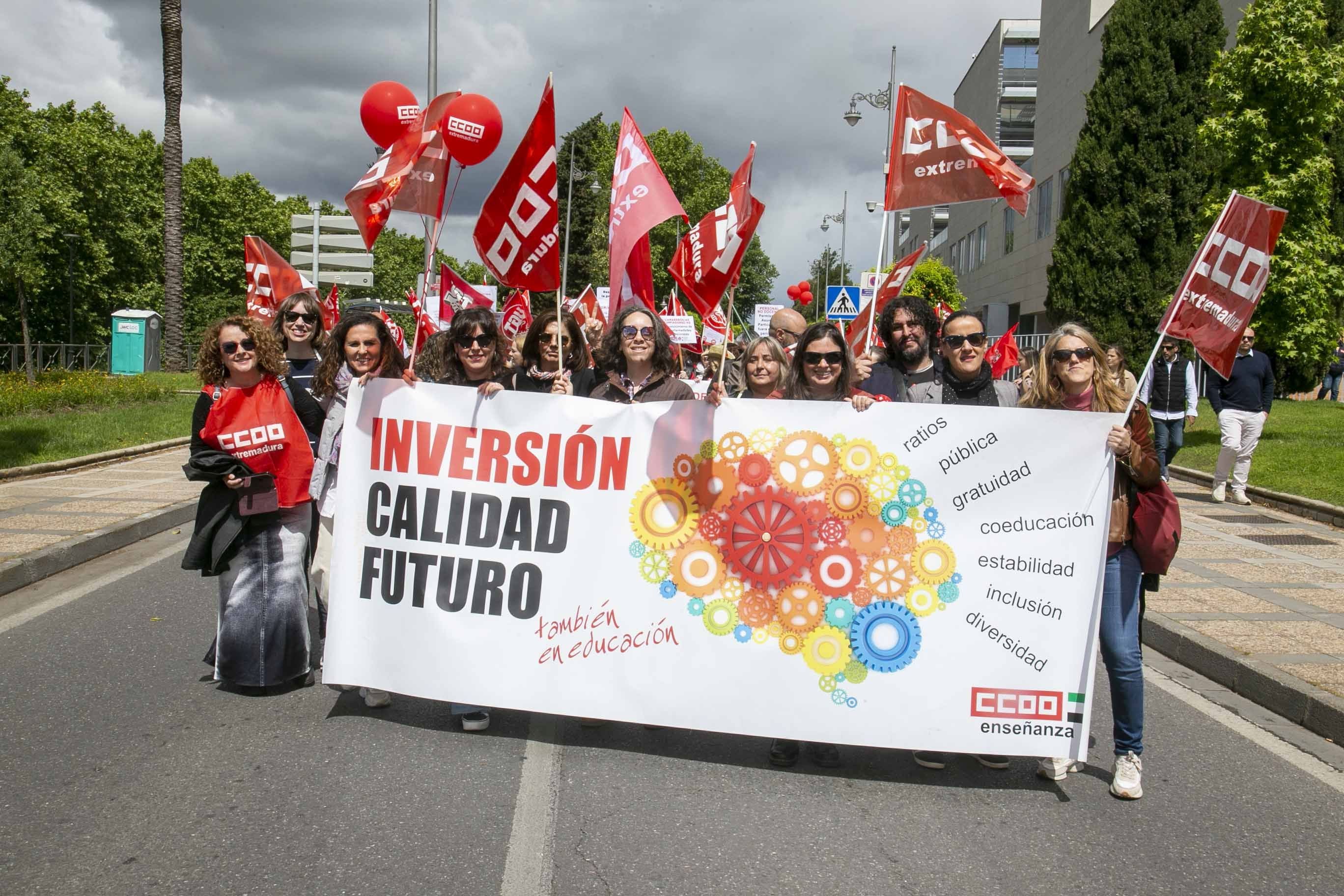 Fotos de la concentración en Mérida por el Primero Mayo