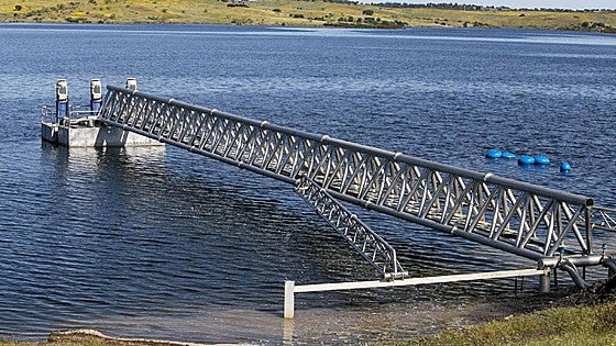 Un gran embalse que riega 540 hectáreas extremeñas