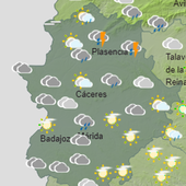 A qué horas y dónde prevé la Aemet que llueva este domingo en Extremadura