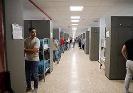 Los alumnos llegados al Cefot en sus habitaciones.