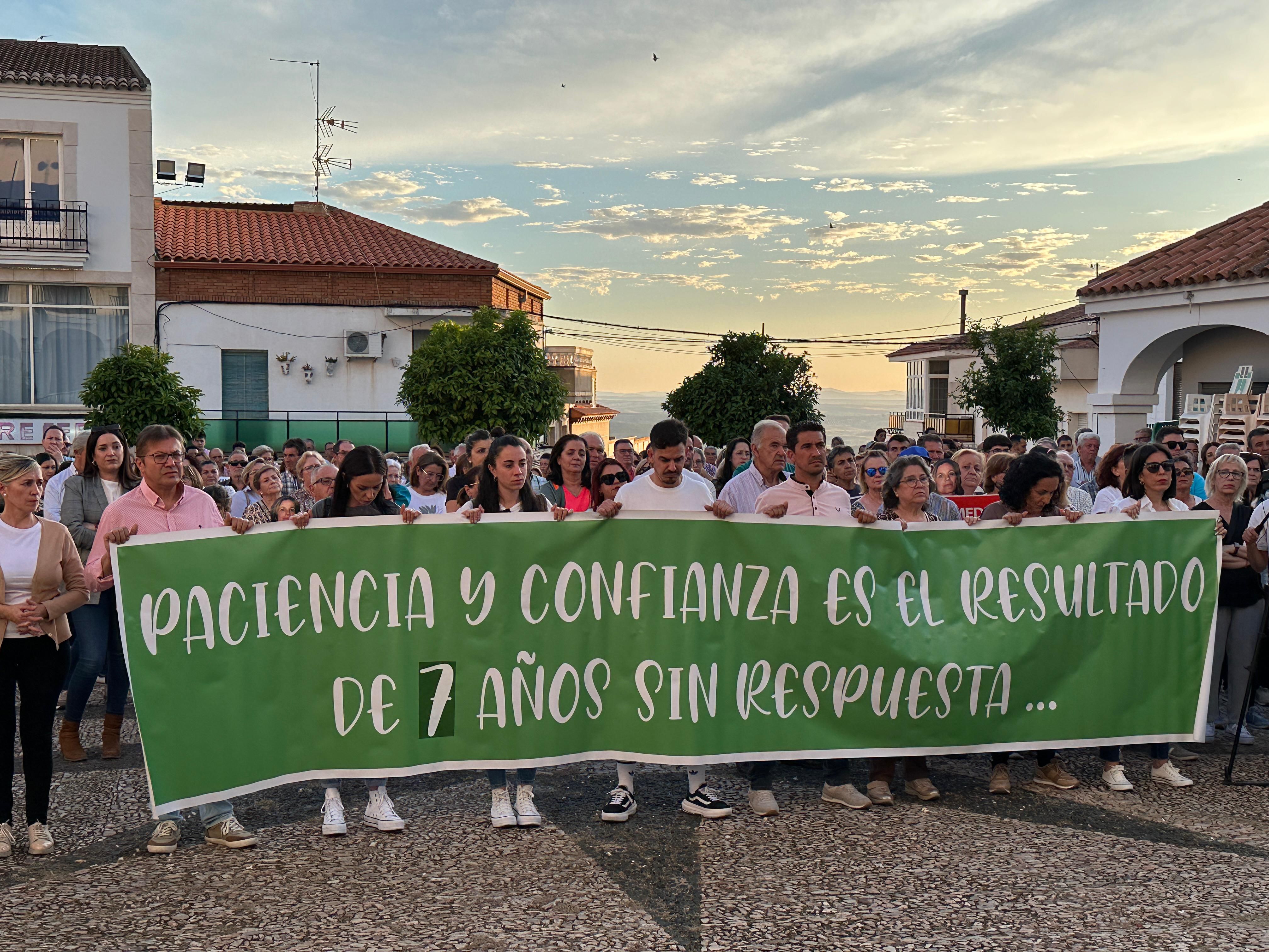 Concentración en Hornachos por el séptimo aniversario de la desaparición de Francisca Cadenas