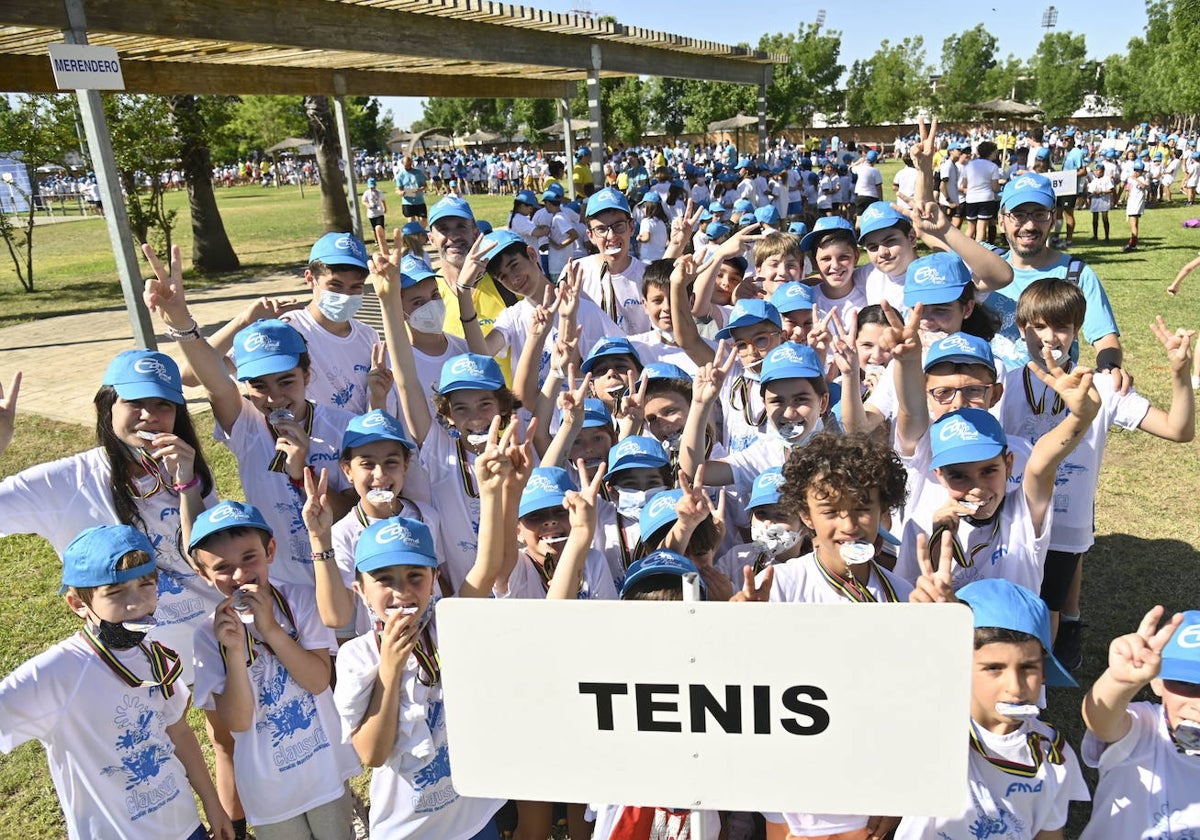 Participantes en la clausura de las Escuelas Deportivas Municipales en la edición de 2022.