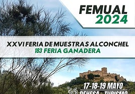 Cartel de la Feria de Mayo de Alconchel 2024.