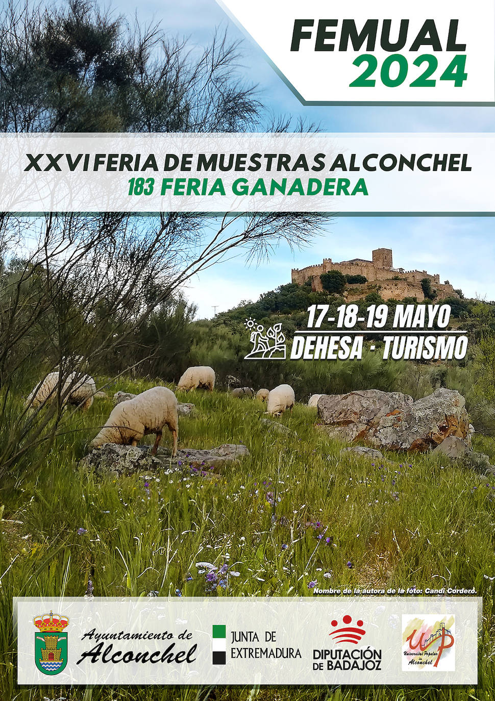 Cartel de la Feria de Mayo de Alconchel 2024.