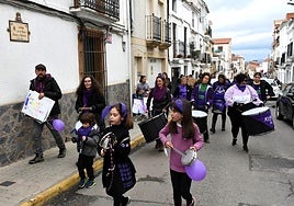 Unión Violeta Alburquerque celebrando el 8M de 2023