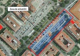 Lugar donde se construirá el futuro aparcamiento de Valdepasillas.