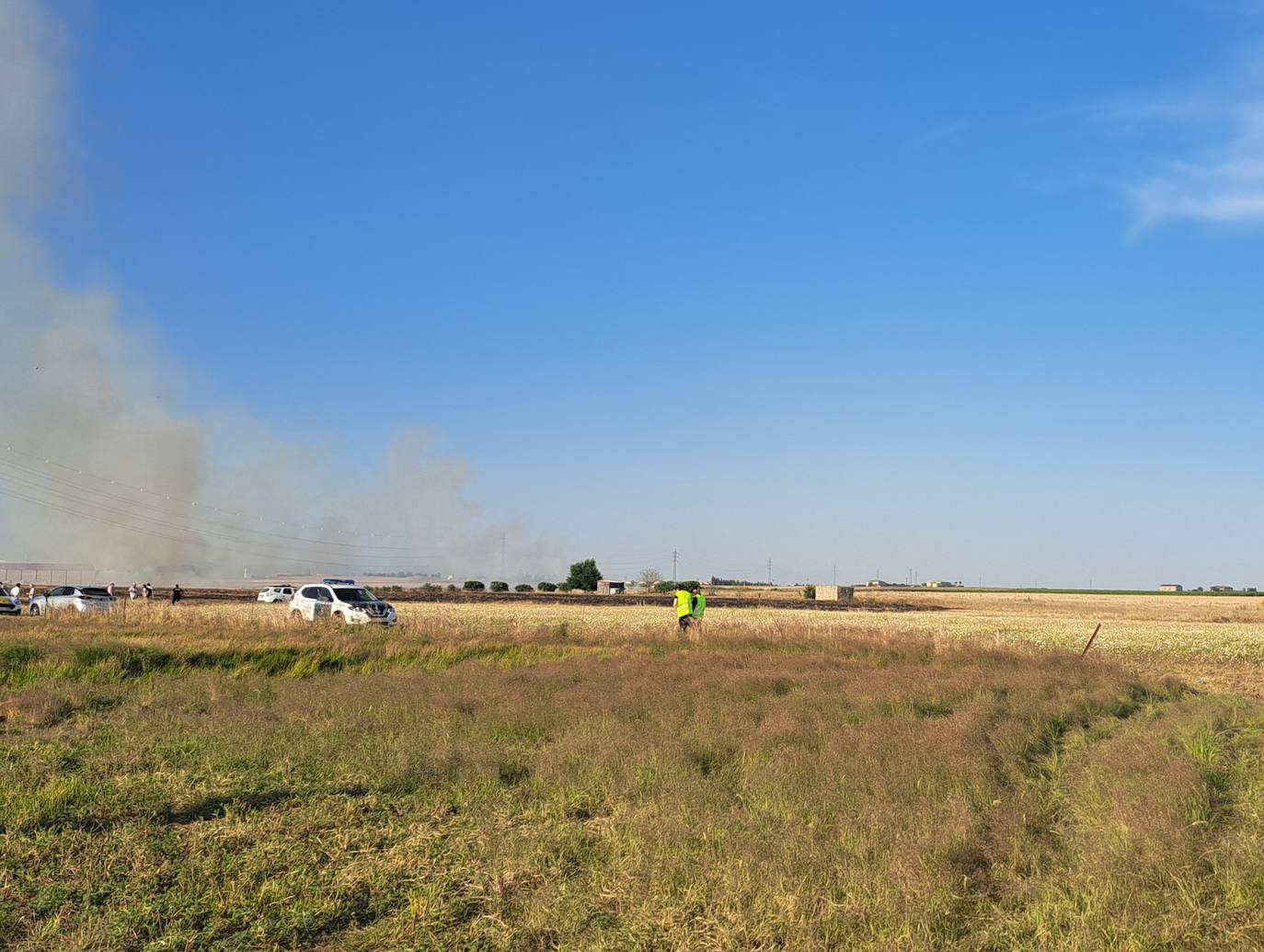 Accidente de un ultraligero en Miajadas