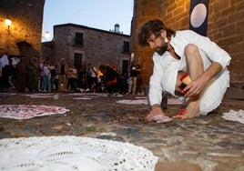 El actor cacereño Santi Senso en el festival Plena Moon