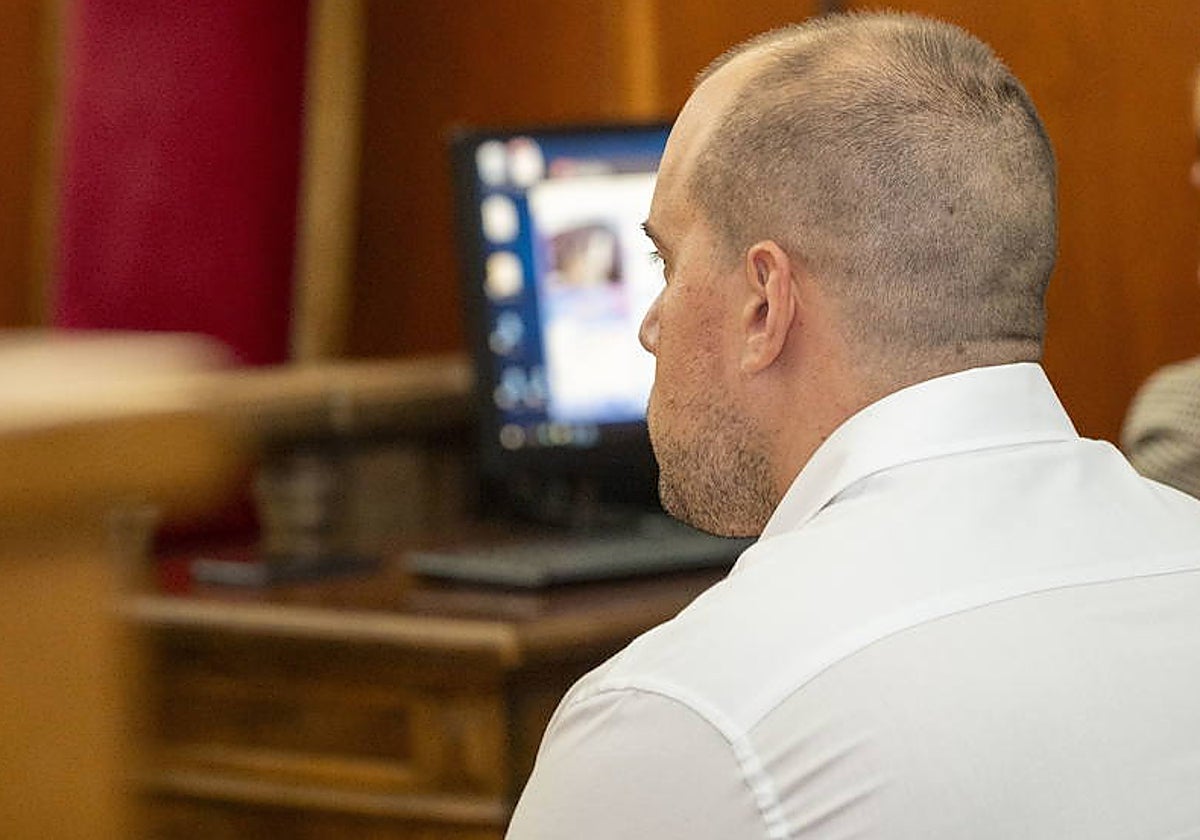 Delgado durante el juicio.