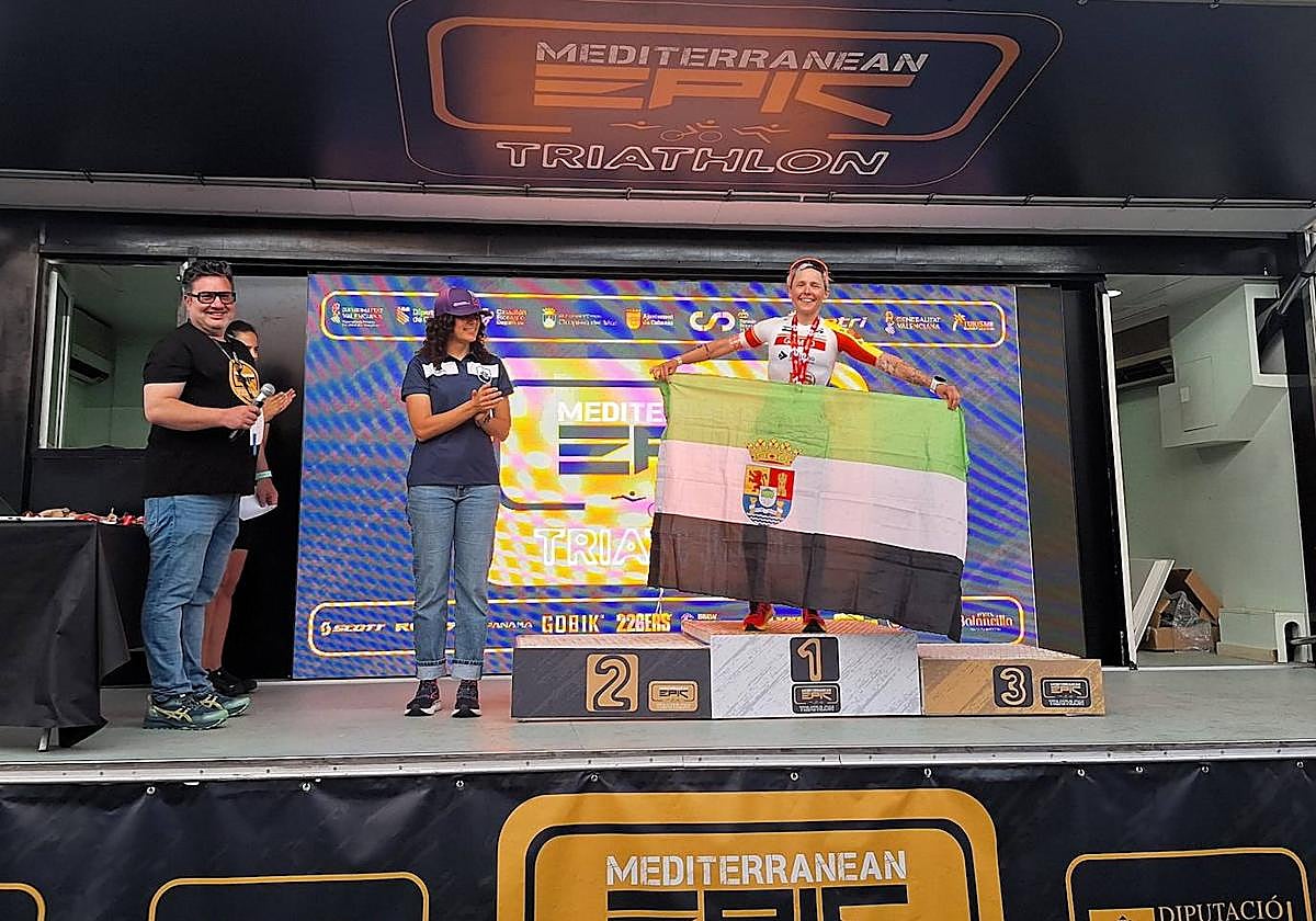 Nieves Gemio en el podio de Oropesa del Mar