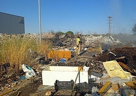 Estado en el que se encontraba la parcela de la antigua fábrica de mármol.
