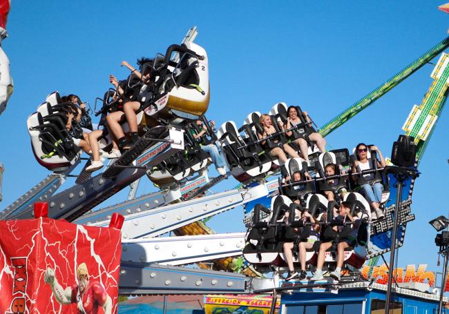 Imagen de las atracciones de la Feria de Cáceres.