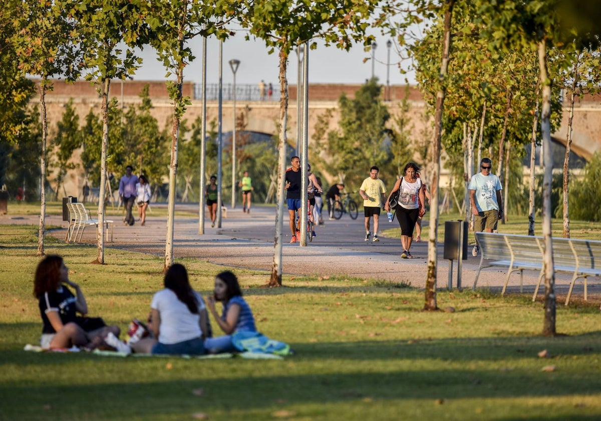 Parque del río, que lleva años bajo el cuidado de una empresa privada.