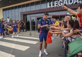 Badajoz recibe a la selección española, en imágenes (I)