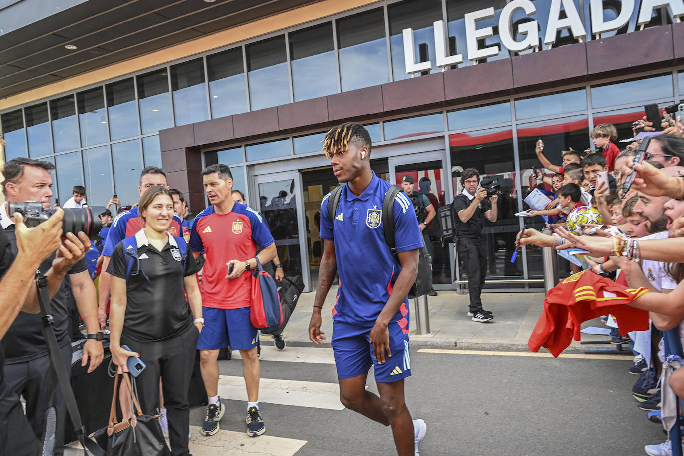 Badajoz recibe a la selección española, en imágenes (I)