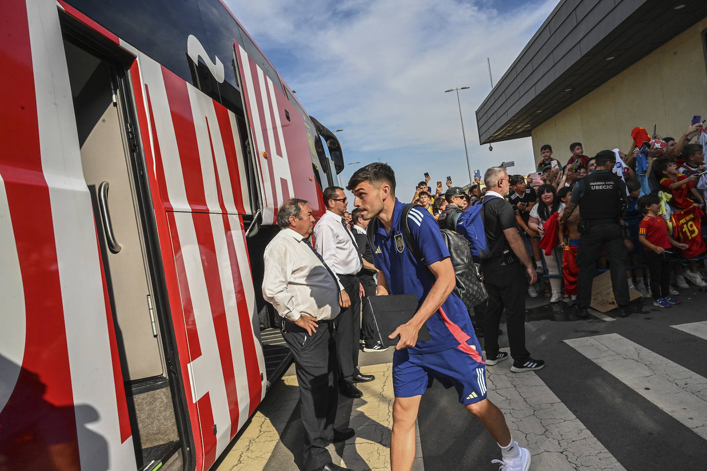 Badajoz recibe a la selección española, en imágenes (I)
