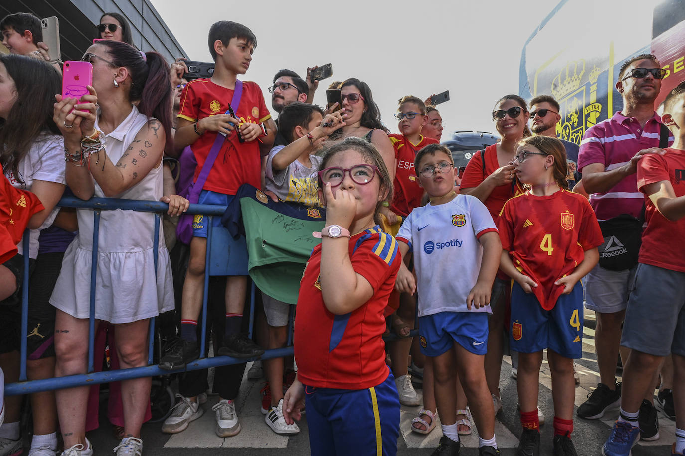 Badajoz recibe a la selección española, en imágenes (I)
