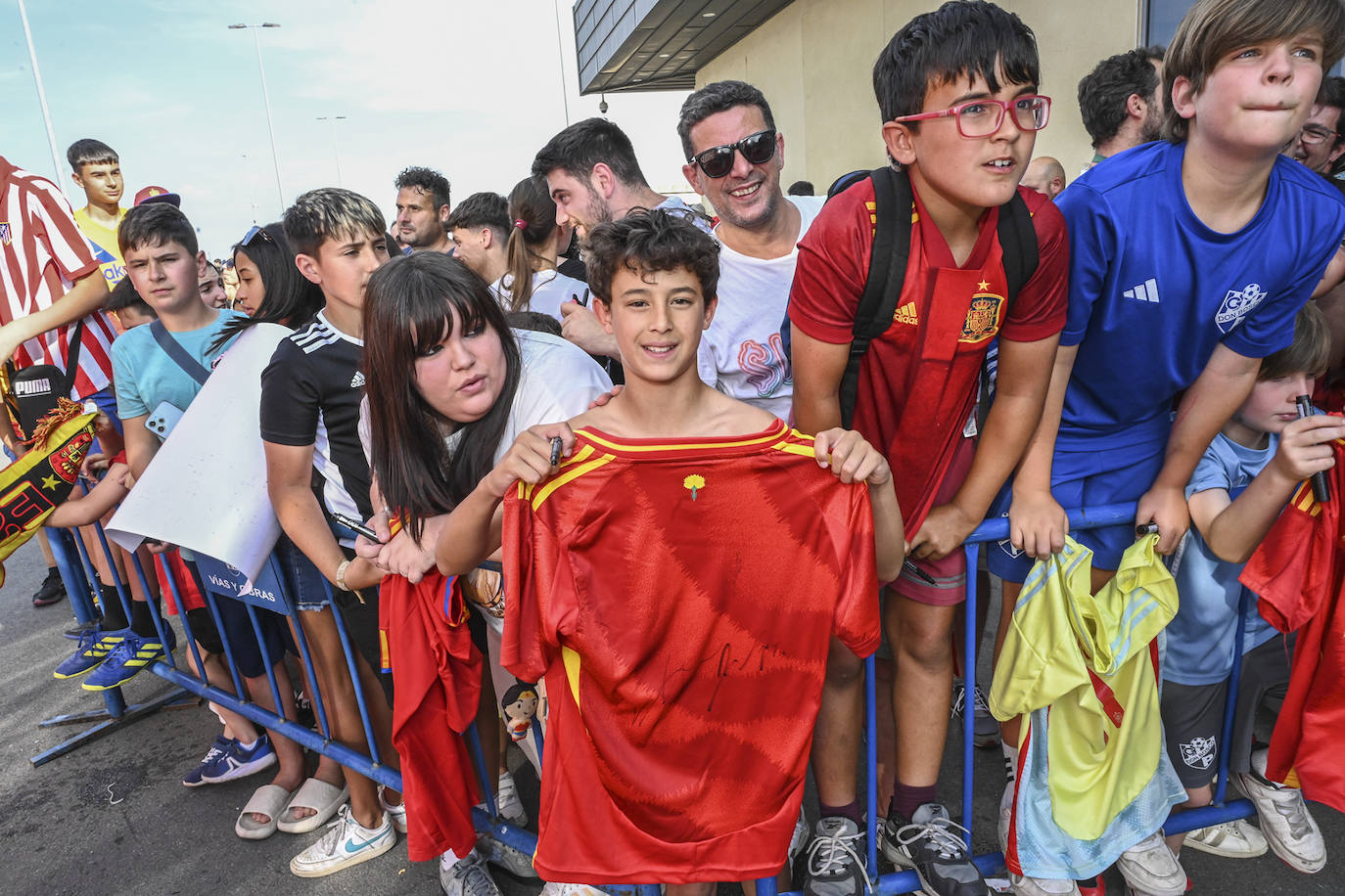 Badajoz recibe a la selección española, en imágenes (I)