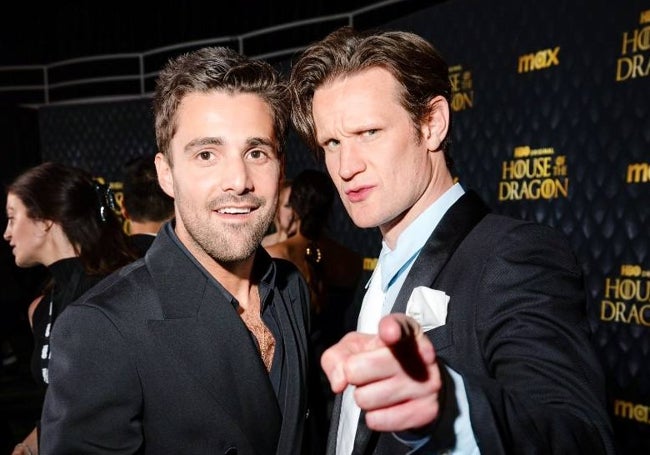 Fabien Frankel y Matt Smith en la 'premiere' de Nueva York.