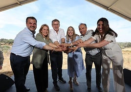 Feijóo participa en un acto electoral en La Cancha de Torremocha