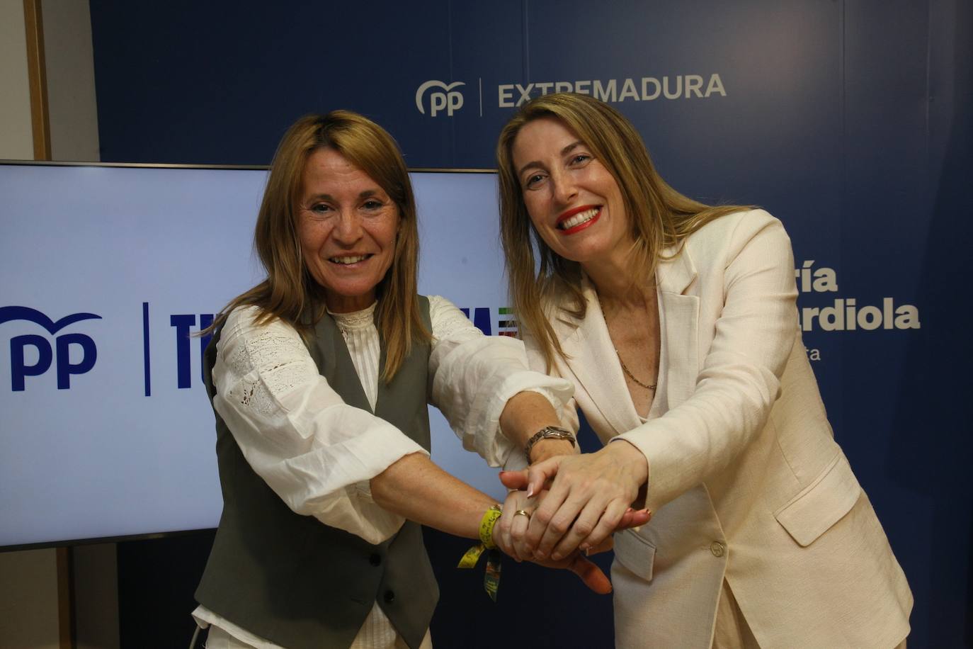 El PP celebra el resultado de las elecciones europeas en Extremadura