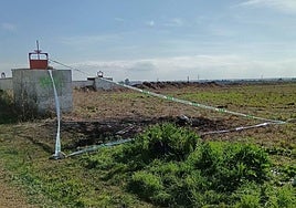Lugar en el que apareció el vehículo calcinado con el cadáver en su interior.