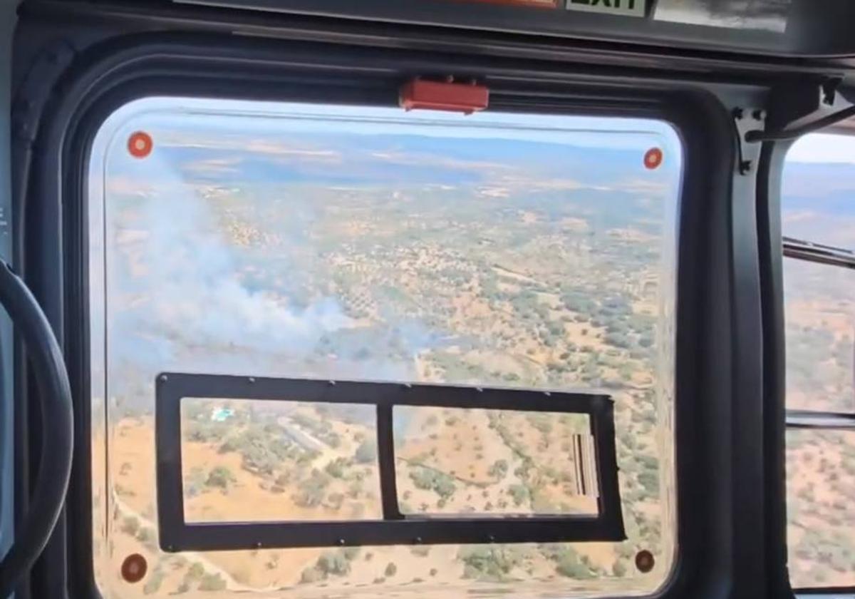 La Guardia Civil refuerza la vigilancia aérea para la prevención de incendios forestales en Cáceres