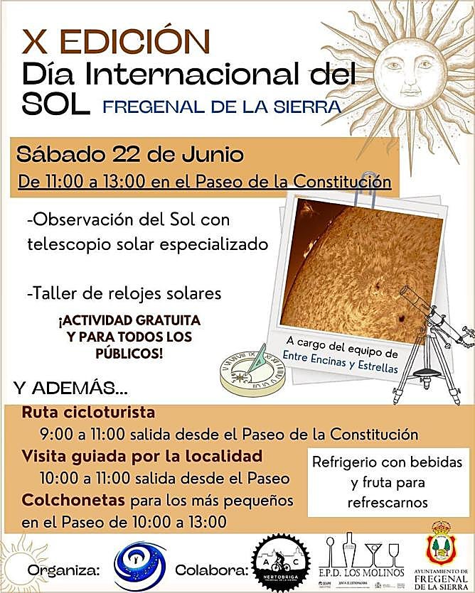 Fregenal volverá a celebrar el Día Internacional del Sol
