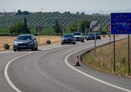 Carretera que une Badajoz y Campomayor.