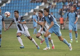 Fran Miranda en un partido con el Extremadura ante el Badajoz en la 2028/19.