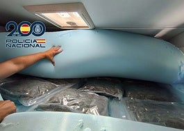 La droga iba oculta en la autocaravana.