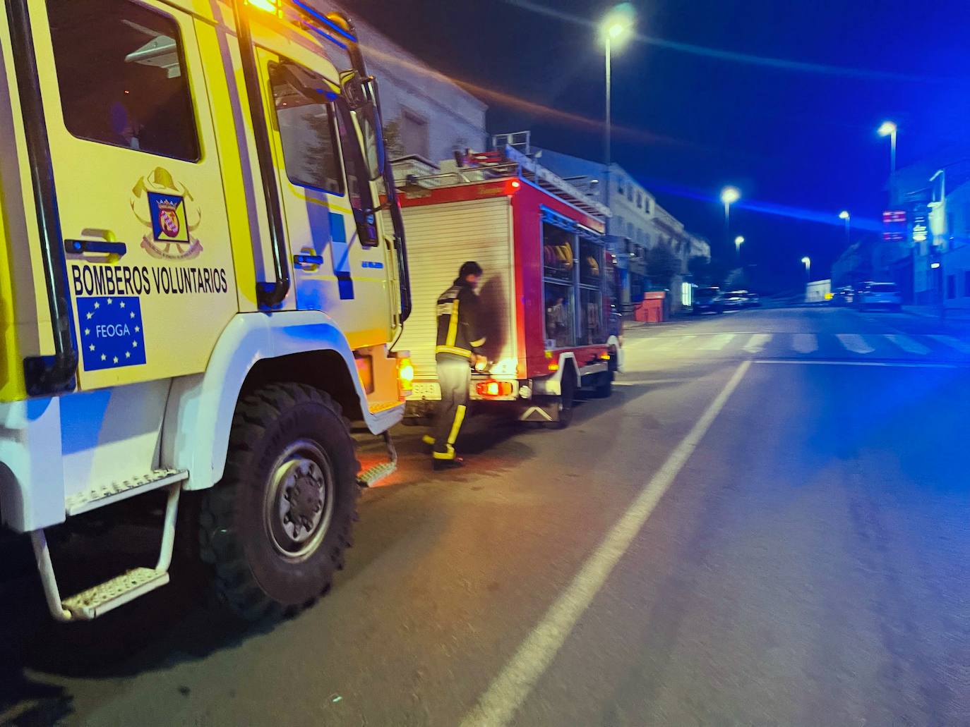 Así ha sido el incendio de un bar en Monesterio