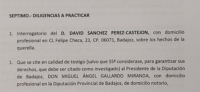 Imagen de la querella presentada por Manos Limpias contra David Azagra.