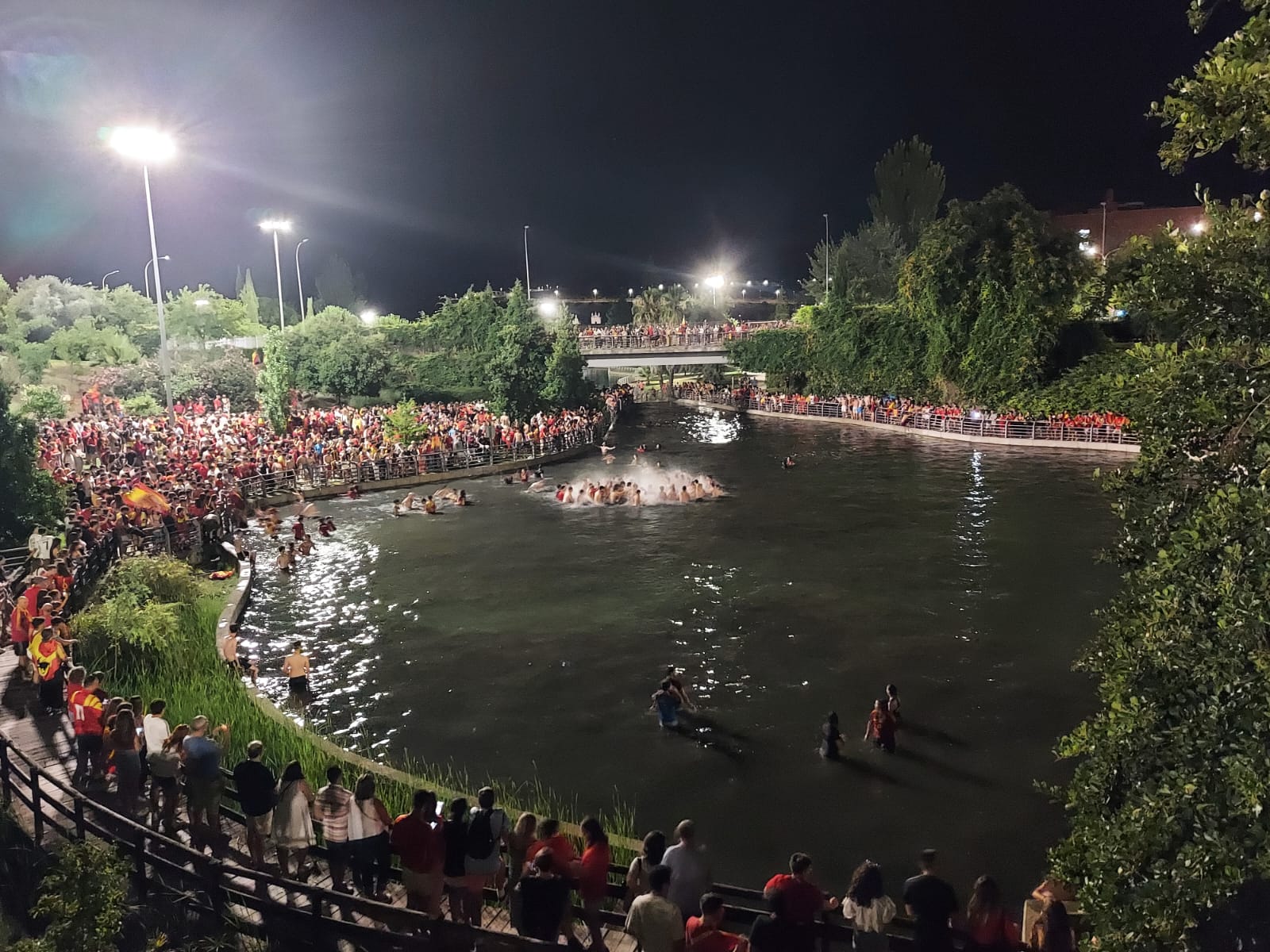 Celebración en el parque del Rodeo de Cáceres