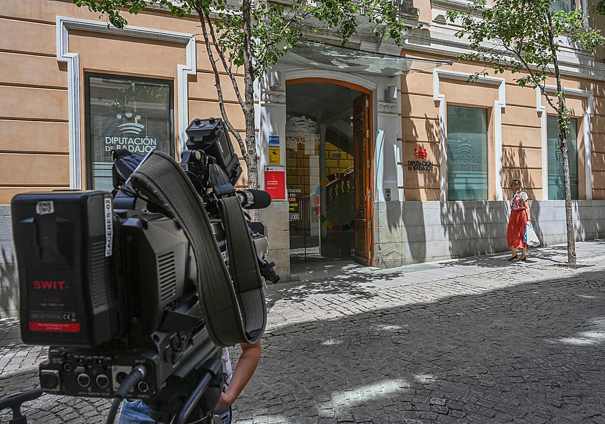 Las cámaras regresaron este jueves a la Diputación de Badajoz.