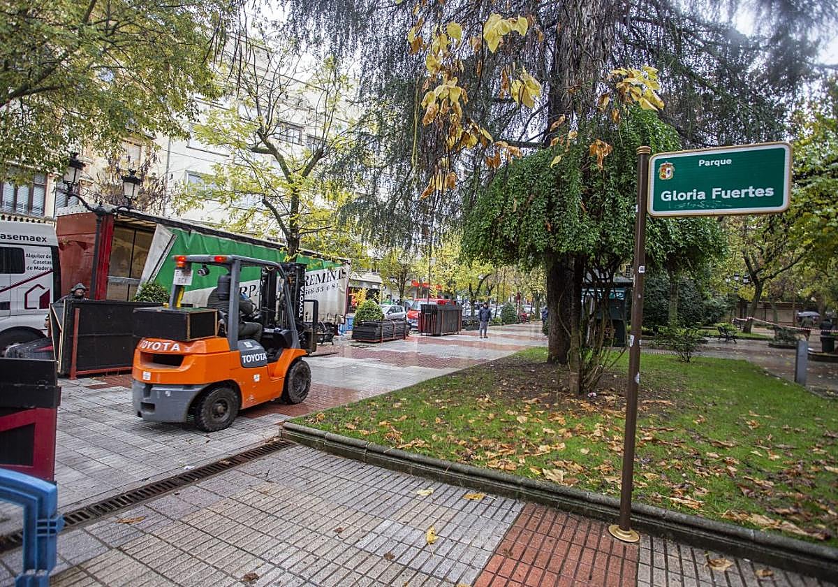 Parque de Abajo o de Gloria Fuertes, en Cáceres.