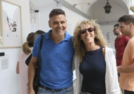 Roberto Enríquez y Carmen Conesa, parte del elenco de 'Coriolano', de William Shakespeare, durante la presentación.