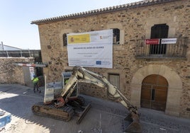 Las obras del Museo de Cáceres continúan en la primera fase, con la reforma de la Casa de los Caballos.