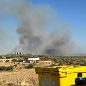 Desactivado el nivel 1 de peligrosidad por el incendio forestal de Benquerencia de la Serena