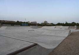 El nuevo skate park de Badajoz.