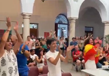 Así vivió Llerena la medalla de bronce de Álvaro Martín