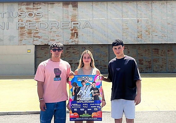 De izquierda a derecha: Hugo López, Alba García y Adrián de la Osa.