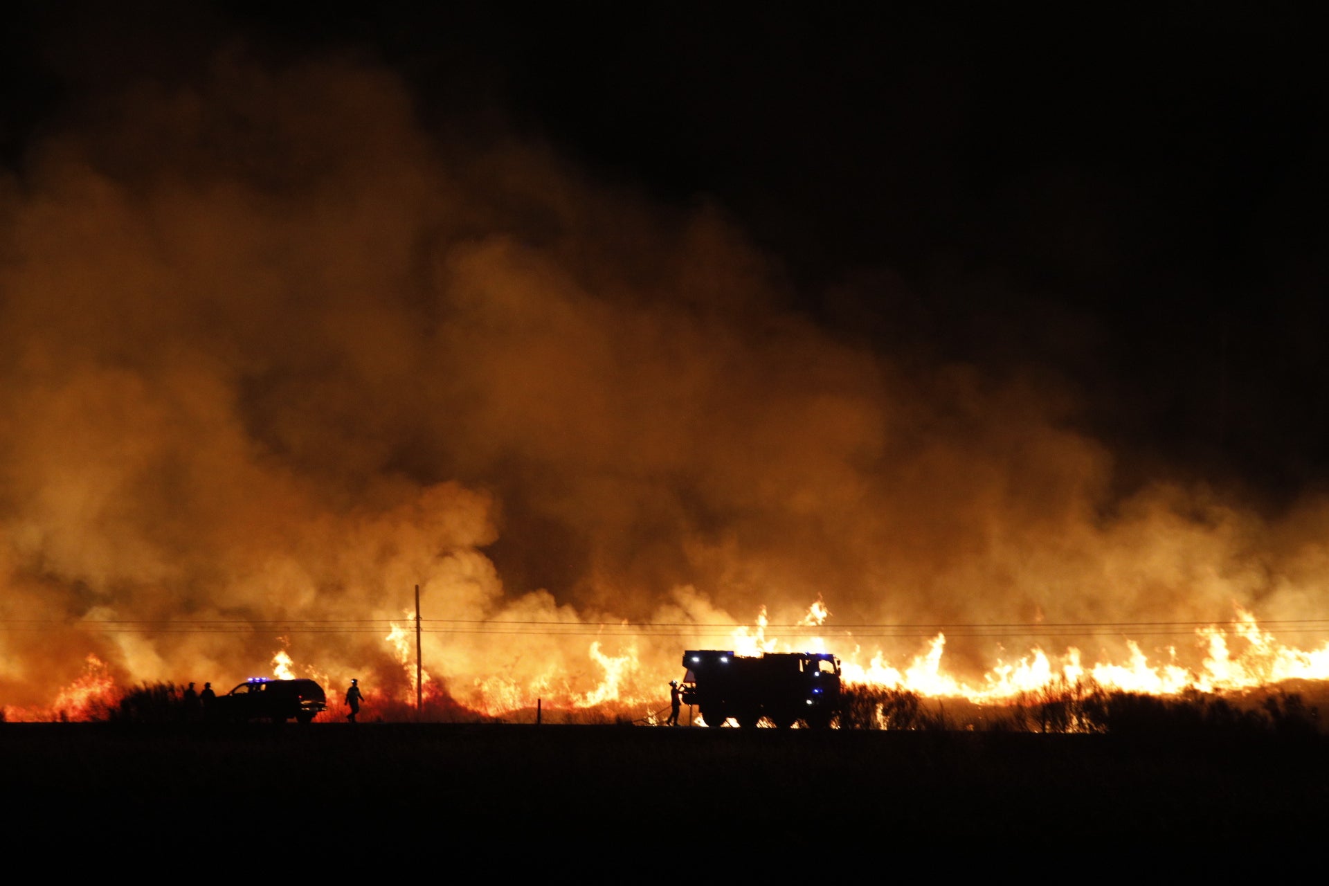 Así ha sido el incendio próximo a la Cañada y el Ceres Golf