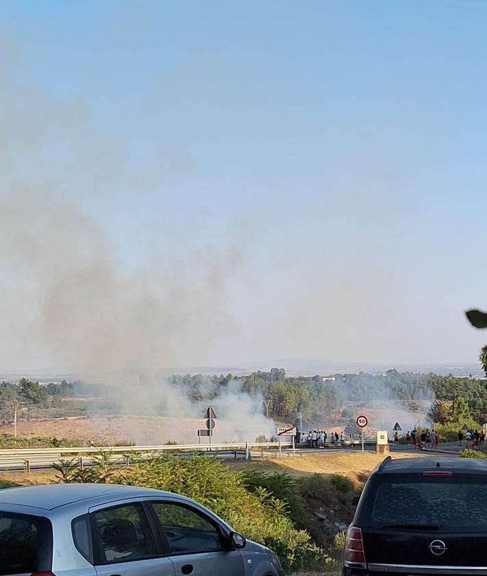 Imagen secundaria 2 - Fuego en Perales del Puerto.