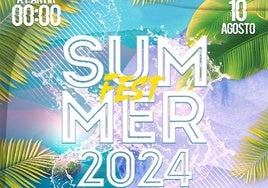 Cartel de la Summer Fest Alconchel 2024.