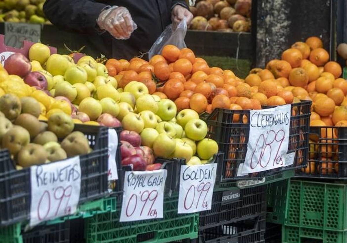 Productos agrícolas en España.